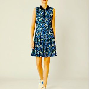 PRINTED PLEATED GOLF DRESS- worn once!